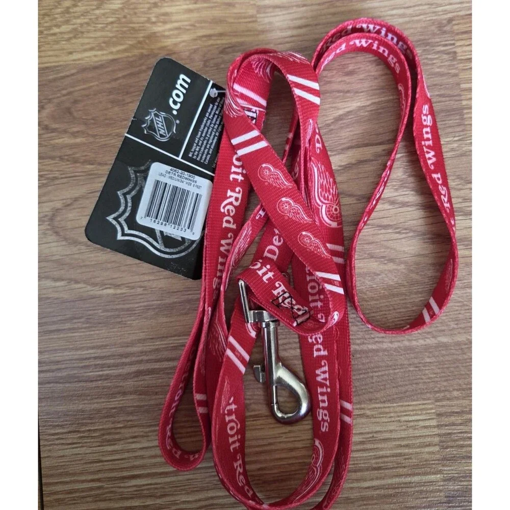 Detroit Red Wings Dog Leash Lanyard Logo Heavy Duty 6ft 3/4